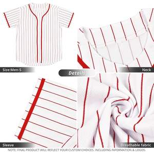 2025ชุดกีฬาเบสบอลปักลายของผู้ชายและผู้หญิงชุดซอฟต์บอลแบบติดกระดุมระบายอากาศได้ลายพื้น - Product Image 4