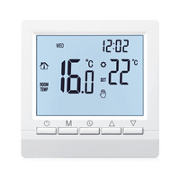 Programmable Chaudière À Gaz Chauffage Régulateur de Température LCD Contrôle AA Batterie Thermostat avec Kid Lock