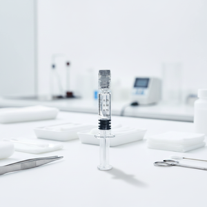 <span class=keywords><strong>Jeringa</strong></span> Prellenada de Vidrio Borosilicato Blanco de 1 ml con Vástago Estándar, Antiderrames, con Cierre Luer Lock, <span class=keywords><strong>Sin</strong></span> Aguja - Product Image 1