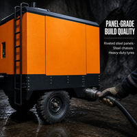 Compresseur à vis portable, moteur diesel, 12 bars, 12 m3 par minute, certifié CE, chargement en conteneur FCL pour les grossistes