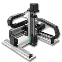 Robot à portique automatique XYZ, table de positionnement à 3 axes, système de glissière à guidage linéaire, robot cartésien