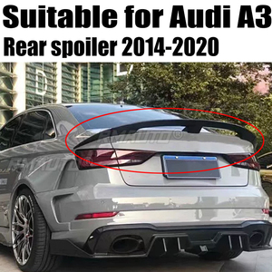 สปอยเลอร์หลังคาร์บอนไฟเบอร์แท้คุณภาพสูงสำหรับ AUDI A3 S3 RS3 ปี 2014-2020 - Product Image 1