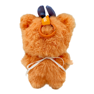 Jopark Odm Dễ Thương Nhựa Vinyl Mặt Thú Nhồi Bông Keychain Mù Hộp Đồ Chơi Sang Trọng Đáng Yêu Fox Bịt Mắt Quay Mắt plushies - Product Image 2