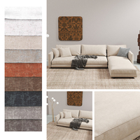 Tissu d'ameublement en chenille de luxe, poids lourd, 480 GSM, tissé 100% polyester, pour canapé, sur mesure, vente en gros usine