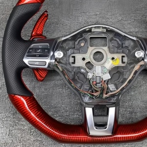 Personalización de fábrica para Volkswagen Polo <span class=keywords><strong>Golf</strong></span> 6 <span class=keywords><strong>GTI</strong></span> R CC MK7 Mk6, modelo <span class=keywords><strong>antiguo</strong></span> mejorado, volante de coche de fibra de carbono - Product Image 3