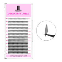 Extensions de cils Tower Spire faites à la main pour un style plumeux, cils ailes de comique, 0.07, fines paillettes, une seule pièce, cils manga