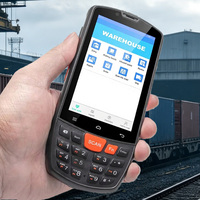 Terminal de données mobiles PDA portable durci 4G Android 12/15 de 4,0 pouces, Octa-core, avec scanner de codes-barres 1D 2D QR, étanche IP65, en stock