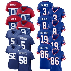 New York Jersey Voor Vrouwen Custom Amerikaanse Voetbalshirts Met Geborduurde Logo 'S Klassieke Sportkleding Korte Mouwen - Product Image 1