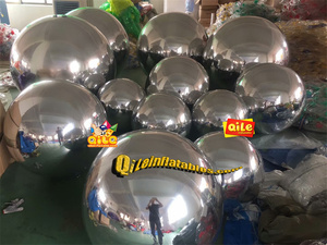 Ballon décoratif personnalisé en miroir argenté en PVC gonflable en usine couleurs boule brillante pour la décoration de mariage - Product Image 3