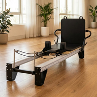 Reformer de Pilates Tmax German Spring, Reformer de Pilates de Aluminio, Certificado CE ISO, Máquina de Pilates con Riel Completo, Reformer Profesional