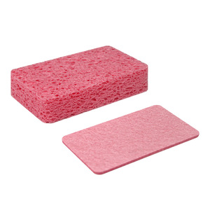 Esponja de cocina rectangular de pulpa de madera comprimida, súper absorbente, para lavar platos, ollas y sartenes - Product Image 3
