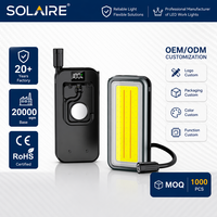 Lampe de travail LED COB OEM avec crochet magnétique, rechargeable par USB-C, portable, pour camping, inspection, étanche, EDC, logo personnalisé