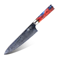 Couteau de Chef Professionnel KEENHOPE Gyuto 8 Pouces en Acier Damas 67 Couches VG10 – Couteau de Cuisine Personnalisable