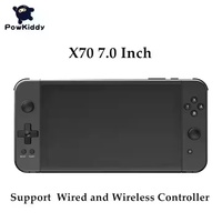 Powkiddy X70 7 pouces contrôleur de Support de Console de jeu portable deux joueurs pour PS1 MD rétro lecteur de jeux vidéo sortie TV