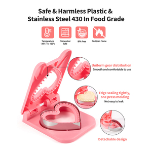 Keukenhandleiding Broodsnijder Meerdere Vorm Uncrustables Sandwich Nolds Cutter En Sealer Voor Kinderen - Product Image 2