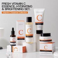 Tonique nettoyant, vitamine C, éclat, anti-âge, crème hydratante pour le visage, sérum de soin de la peau