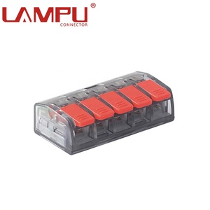 Bán buôn 5p nhựa mini nhanh chóng cắm ánh sáng điện khối thiết bị đầu cuối đẩy nhanh trong kết nối đòn bẩy - Product Image 5