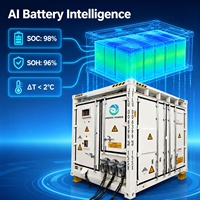 Système de stockage d'énergie solaire BESS en conteneur de 10 pieds, solution personnalisée tout-en-un refroidie par liquide, 1290 kW/2,5 MWh, de la marque China Inedge Power