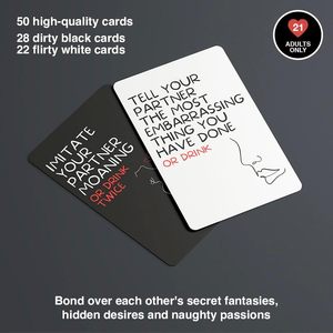 Jeu à boire pour couples pour stimuler les désirités, comprenant 50 cartes de jeu pour adultes, pour augmenter l'ambiance émotionnelle et la régulation émotionnelle - Product Image 5