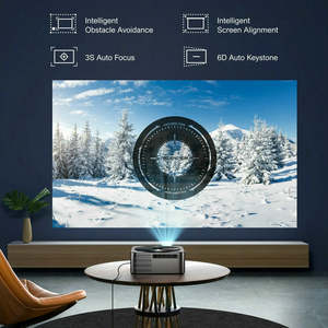 Voxflix T29 Full HD 1080P Hỗ Trợ 4K Máy Chiếu Siêu Thấp Tiếng Ồn <span class=keywords><strong>Android</strong></span> Thông Minh Wifi 6 Video Chùm Rạp Hát Tại Nhà - Product Image 5