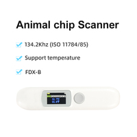 Lector de chips de animales 134,2 Khz Escáner de microchip de temperatura para monitoreo de temperatura de mascotas