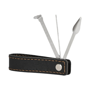 Supporto per Pipa in Pelle con Logo Personalizzato, 100 Pezzi, con Strumento di Pulizia e Alesatore in Acciaio Inossidabile - Product Image 2