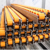 Roue de patin en plastique durable avec roulement à billes pour rail de circulation de type Lean Pipe - Utilisation en entrepôt, nouvelle capacité