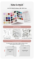Tissu en satin de soie 100% biologique lavable 16 19 22 25 mm 6a, qualité supérieure, certifié Oeko-Tex, pour la maison, les textiles et les jouets