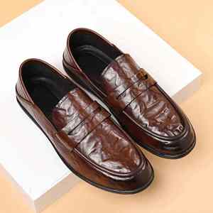 Zapatos de Vestir de Lujo para Hombre, Diseño Casual de Negocios, Punta Cuadrada, con Cordones, Transpirables, Ligeros, Antideslizantes, para Fiesta - Product Image 5