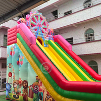Toboggans aquatiques gonflables de qualité commerciale, toboggan gonflable pour aire de jeux, toboggan gonflable de cirque