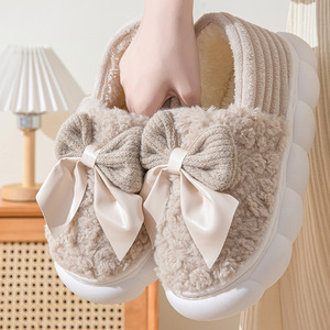 Chaussons en coton pour femmes, nouvelle collection hiver 2025, style sac et intérieur, chauds et douillets - Product Image 5