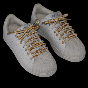 Lacets ronds réfléchissants 3M en polyester de la fabrique Weiou Lace, couleurs mélangées pour <span class=keywords><strong>Yeezy</strong></span> <span class=keywords><strong>350</strong></span> - Product Image 3