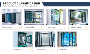 Kính hiện đại PT phòng chia cửa trượt & Swing tiết kiệm không gian nội thất phân vùng cho phòng khách phòng ngủ nhà bếp khách sạn - Product Image 4