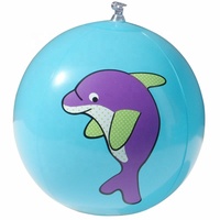 Ballon de plage gonflable en PVC de dessin animé en gros avec logo imprimé