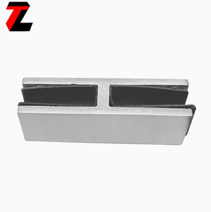 Support de verre moderne noir brossé en acier inoxydable 316, résistant à la rouille, pour verre trempé de 12 mm, pince pour balustrade d'escalier et <span class=keywords><strong>cloison</strong></span> de douche - Product Image 3