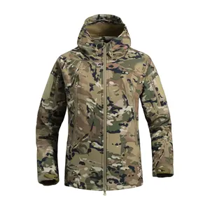 Dust Coat Mountaineering Suit Soft Camouflage Tactical Fleece Tactical clothing gear