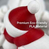 Stock US - Livraison gratuite en 3 à 7 jours - Statue de bonhomme de neige de Noël - Ornement en plastique de 3,9 pouces - Impression numérique - Décoration de Noël