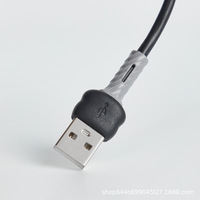Kabel Micro USB Xinbo SA22-M Grosir Pabrik, Dua Warna, TPE Lembut, Konduktor Tembaga Berlapis Timah untuk Pengisian Cepat dan Transfer Data Android