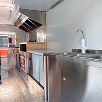 Remolque de Comida Callejera Cuadrado y Resistente, Camión de Comida Rápida Portátil para Eventos y Festivales al Aire Libre