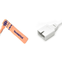 NELLCO Sensor SpO2 sekali pakai DS100A non-oksifi untuk Dewasa/Neonate 7pin Spo2 Probe