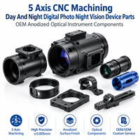 Composants d'instruments optiques anodisés OEM pour dispositifs de vision nocturne numériques jour et nuit, usinés sur CNC 5 axes