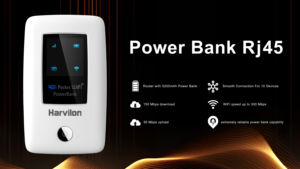 Router Mifi Harvilon 4G LTE con Banco <span class=keywords><strong>de</strong></span> Energía, 300Mbps, Batería <span class=keywords><strong>de</strong></span> 6000mAh, Puntos <span class=keywords><strong>de</strong></span> Acceso Wi-Fi Portátiles, <span class=keywords><strong>Internet</strong></span> Móvil, Uso en Exteriores, VoIP, QoS - Product Image 2