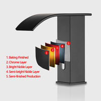 Robinet de salle de bain automatique sans contact à détecteur de mouvement en laiton de haute qualité, robinet électronique infrarouge mains libres pour lavabo