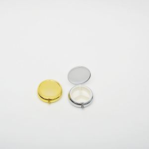 Novelty Design Mini Easy Carry Lowest Price Metal Pill Box With <b>Mirror</b> - Product Image 3