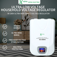 Stabilisateur de tension mural compact 10 kVA, régulateur automatique numérique pour TV, certifié CE