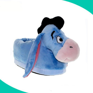 Pantoufles d'hiver en peluche douce pour enfants, pantoufles chaudes en forme d'animal, en peluche de dessin animé, d'âne, nouvelle collection - Product Image 3