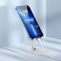 Support de téléphone pliable réglable en alliage d'aluminium Support pour tableau de bord Mobile/tablette avec support flexible