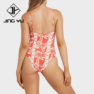 Bikinis et vêtements de plage rétro d'été à col carré et motif floral, séchage rapide, maillots de bain grande taille personnalisés de haute qualité - Product Image 3