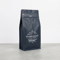 Sacs à café laminés à soufflets latéraux les plus vendus, tailles personnalisables avec valve, pochettes à café de qualité alimentaire