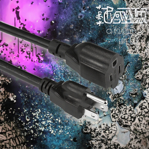 UI ระบุ<span class=keywords><strong>16AWG</strong></span> ยาว1.5ม. 125V 10A สายไฟต่อขยายจาก US NEMA 5-15P ไปยังสายไฟ5-15R สำหรับคอมพิวเตอร์ - Product Image 3